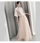 少女晚裝裙二件套民族服裝