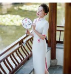 女裝禮服裙立領斜襟改良旗袍