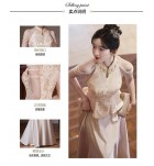 女裝禮服裙露肩串珠流蘇長裙