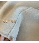女裝雙排扣羊毛加厚中長大衣