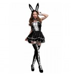 Cosplay Bunny Girl 黑色抹胸蛋糕裙