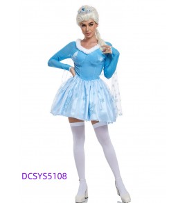 Cosplay冰雪奇緣艾莎公主演出服