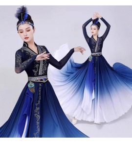 中國風女裝蒙古舞蹈演出服裝