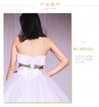 少女婚紗抹胸發光禮服裙