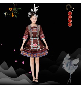 女裝民族風苗族舞蹈服