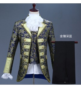 歐式宮廷裝男士三件套歌劇舞臺演出服