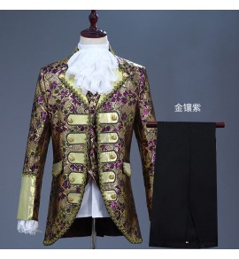 歐式宮廷裝男士三件套歌劇舞臺演出服