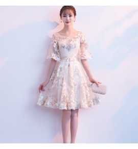 晚裝禮服伴娘服姊妹裙短連身裙
