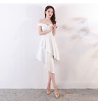 晚裝禮服一字肩宴會裙