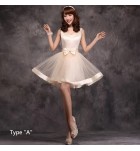 少女禮服裙粉色派對短裙