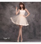 少女禮服裙粉色派對短裙