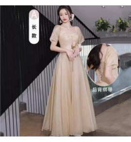 少女晚裝裙派對長款連身裙