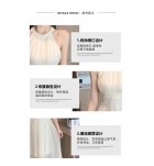 少女連身裙掛脖露肩短裙