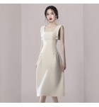 女裝連身裙方領無袖中裙