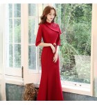 晚裝禮服敬酒服魚尾長裙