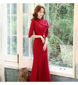 晚裝禮服敬酒服魚尾長裙