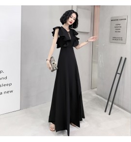 晚裝禮服性感開叉長裙
