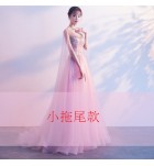 晚裝禮服蕾絲刺繡宴會裙