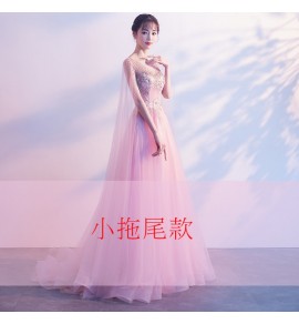 晚裝禮服蕾絲刺繡宴會裙