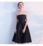 少女禮服裙抹胸露背中長裙
