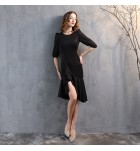 少女連身裙不規則禮服裙