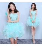 晚裝禮服抹胸演出服短裙