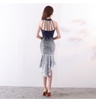 晚裝禮服漸變珠片性感連身裙