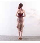 晚裝禮服漸變珠片性感連身裙