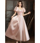 晚裝禮服裙一字肩/方領宴會長裙