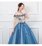 少女禮服裙性感一字肩宴會長裙