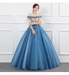 少女禮服裙性感一字肩宴會長裙