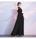 晚裝禮服掛脖露肩長裙
