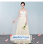 少女禮服裙浪漫花瓣宴會長裙