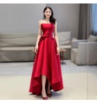 晚裝禮服裙性感抹胸收腰不規則長裙