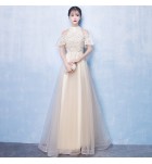 晚裝禮服裙掛脖露肩宴會長裙