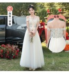 女裝禮服裙網紗婚禮姊妹團長裙