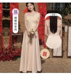 少女禮服裙緞面宴會長裙