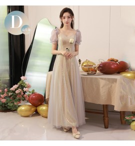 女裝禮服裙網紗亮片長裙
