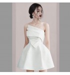 晚裝禮服吊帶抹胸短裙