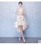 少女晚裝裙前短後長禮服裙