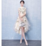 少女晚裝裙前短後長禮服裙