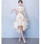 少女晚裝裙前短後長禮服裙