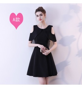 少女禮服裙黑色派對短裙