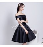 少女禮服裙一字肩聚會短裙