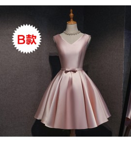 少女禮服裙粉色聚會短裙