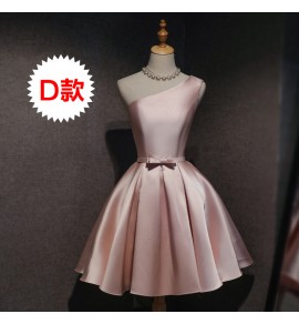 少女禮服裙粉色聚會短裙