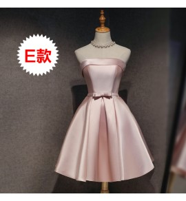 少女禮服裙粉色聚會短裙