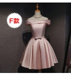 少女禮服裙粉色聚會短裙
