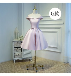 少女禮服裙粉色聚會短裙