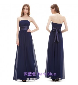 晚裝禮服裙抹胸露背宴會長裙